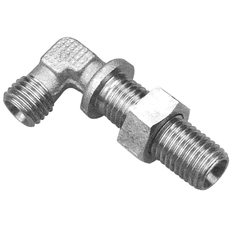 73973BHS-06-06 6 MM S SERIES MALE METRIC DIN 2353 90° BULKHEAD ELBOW ...